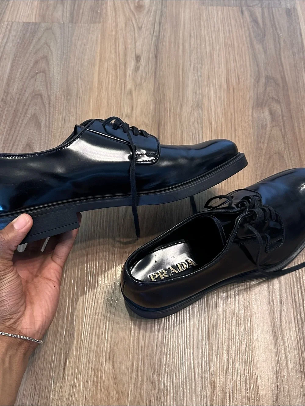 Classic Black Leather Derby Shoes - Polished Men's Dress Shoes